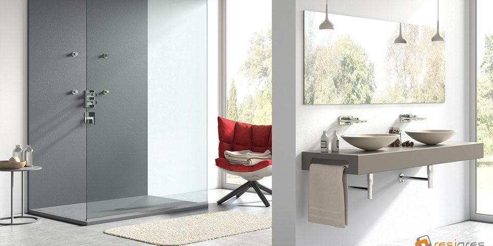 Render en catálogos de baños realizado por Pure Pixel para Resigres