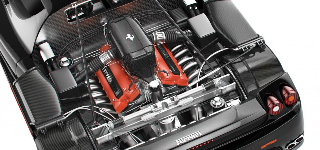 motor de un ferrari